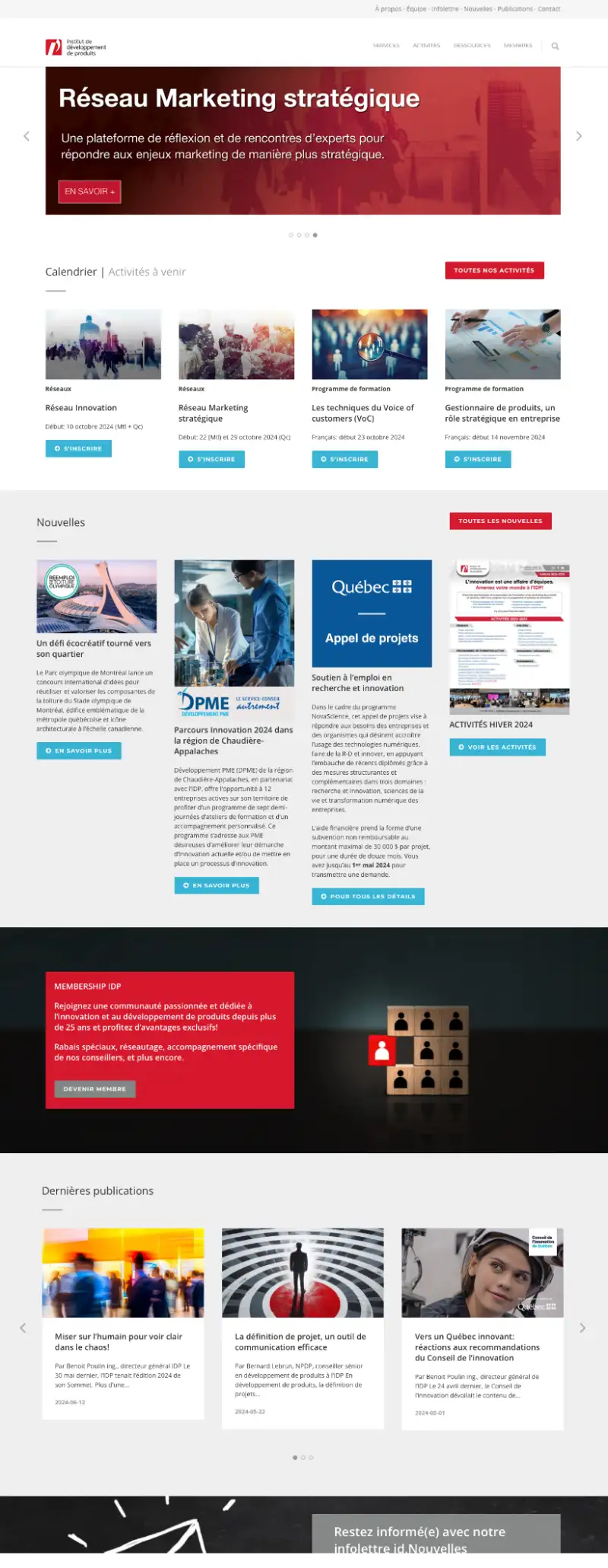 conception web IDP Innovation Montréal