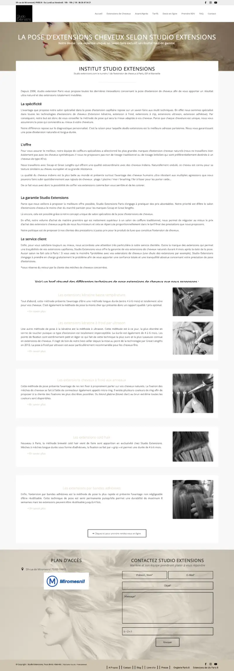 conception page studio extensions