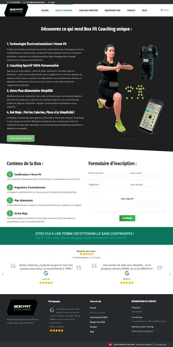projet site bodyfitcoaching