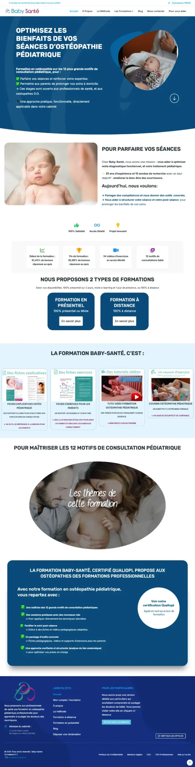 site de formation baby santé à Nantes - Cholet