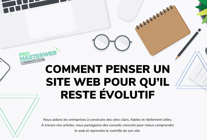 Illustration article comment penser un site évolutif