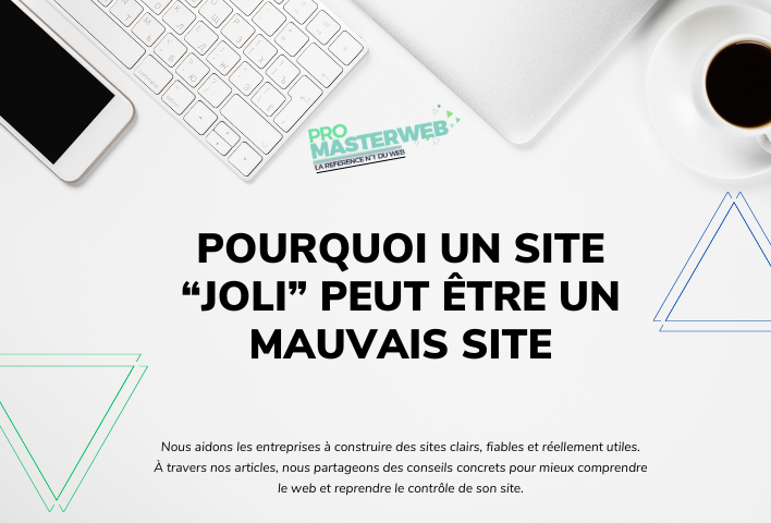Illustration article Pourquoi un site joli peut être un mauvais site